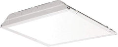 Lithonia Lighting - 0 Lamps, 39.6 Watts, 2' x 2', LED Lamp Troffer - 120/277 Volt, Dimmable, Acrylic Diffuser, Steel Troffer - Benchmark Tooling