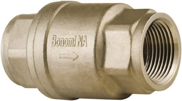 BONOMI - 1" Stainless Steel Check Valve - Spring Check, NPT, 800 WOG - Benchmark Tooling