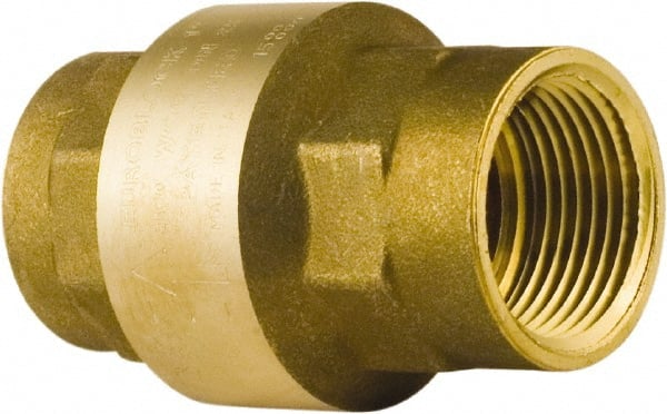 BONOMI - 1-1/4" Lead Free Brass Check Valve - Exact Industrial Supply