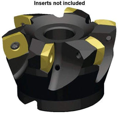 Kennametal - 13 Inserts, 160mm Cutter Diam, 3.5mm Max Depth of Cut, Indexable High-Feed Face Mill - 40mm Arbor Hole Diam, 63mm High, 7792VXE16 Toolholder, XE..160512.. Inserts, Series 7792VX - Benchmark Tooling