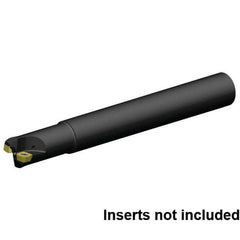 Kennametal - 32mm Cut Diam, 1.5mm Max Depth, 32mm Shank Diam, Cylindrical Shank Indexable High-Feed End Mill - Screw Holding Method, XD..090408 Insert, 7792VXD09 Toolholder, Through Coolant - Benchmark Tooling