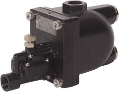 PRO-SOURCE - 3/4" Inlet, Zero Air Loss Condensate Drain Valve - 1/2" NPT Outlet, 87 to 175 psi - Benchmark Tooling