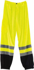 Ergodyne - Size 4X/5XL Polyester High-Visibility Pants - Drawstring Closure, 1 Pocket, 52" to 58" Waist, 34" Inseam, Lime, Hazardous Protection 0 - Benchmark Tooling
