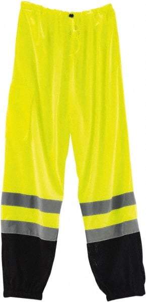 Ergodyne - Size L/XL Polyester High-Visibility Pants - Drawstring Closure, 1 Pocket, 40" to 46" Waist, 31.5" Inseam, Lime, Hazardous Protection 0 - Benchmark Tooling