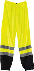 Ergodyne - Size L/XL Polyester High-Visibility Pants - Drawstring Closure, 1 Pocket, 40" to 46" Waist, 31.5" Inseam, Lime, Hazardous Protection 0 - Benchmark Tooling