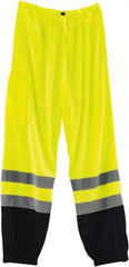 Ergodyne - Size 2X/3XL Polyester High-Visibility Pants - Drawstring Closure, 1 Pocket, 46" to 52" Waist, 32.75" Inseam, Lime, Hazardous Protection 0 - Benchmark Tooling