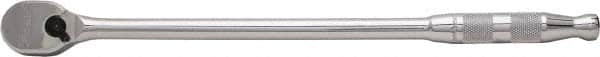 Proto - 3/8" Drive Pear Head Ratchet - Full Polish Chrome Finish, 13" OAL, 90 Gear Teeth, Long Arm Handle, Reversible Head - Benchmark Tooling