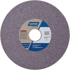 Norton - 7" Diam x 1-1/4" Hole x 1/4" Thick, K Hardness, 60 Grit Surface Grinding Wheel - Aluminum Oxide, Type 1, Medium Grade, Vitrified Bond - Benchmark Tooling