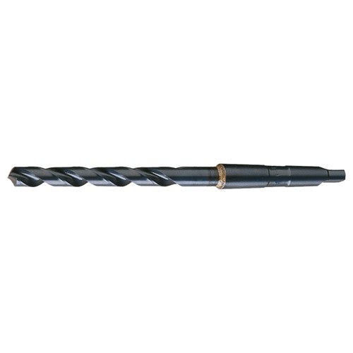 31/64 RHS / RHC HSS 118 Degree Radial Point General Purpose Taper Shank Drill - Steam Oxide - Exact Industrial Supply