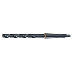 27/32 RHS / RHC HSS 118 Degree Radial Point General Purpose Taper Shank Drill - Steam Oxide - Exact Industrial Supply