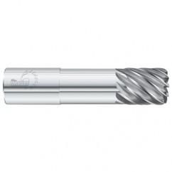 5/8 Dia. x 4 Overall Length 4-Flute .090 C/R Solid Carbide SE End Mill-Round Shank-Center Cut-Uncoated - Benchmark Tooling