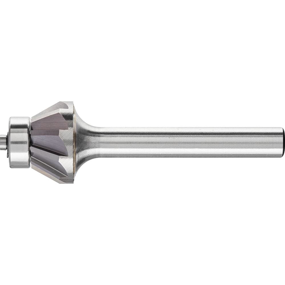 PFERD - SJ-6, 5/8" Cut Diam, 1/4" Shank Diam, Carbide Aluma Cut Cone Burr - Exact Industrial Supply