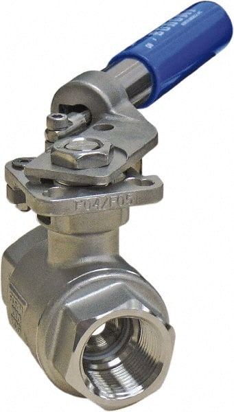 Full Port Manual Ball Valve: 1″ Pipe, Full Port NPT
