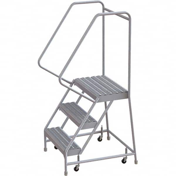 TRI-ARC - Rolling & Wall Mounted Ladders & Platforms Type: Rolling Warehouse Ladder Style: Rolling Safety Ladder - Benchmark Tooling