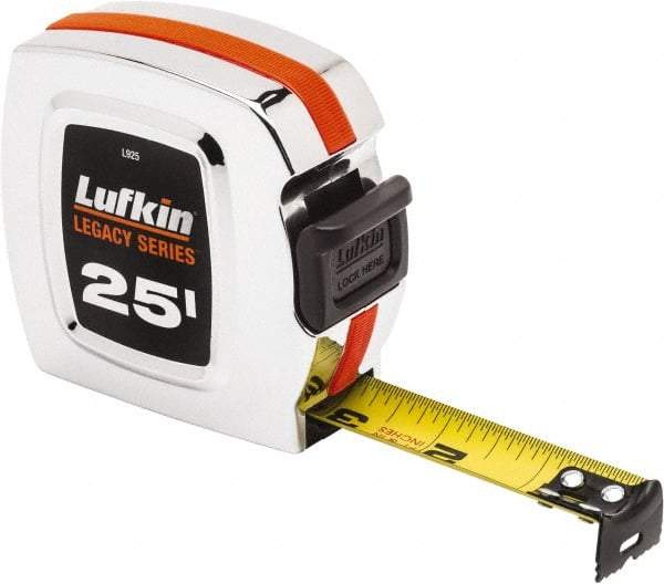 Lufkin - 25' x 1" Tape Measure - 1/16" Graduation - Benchmark Tooling