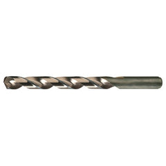 B RHS / RHC HSS-CO 8% (M42) 135 Degree Split Point Heavy Duty Cobalt Drill - Straw / Gold Oxide - Exact Industrial Supply