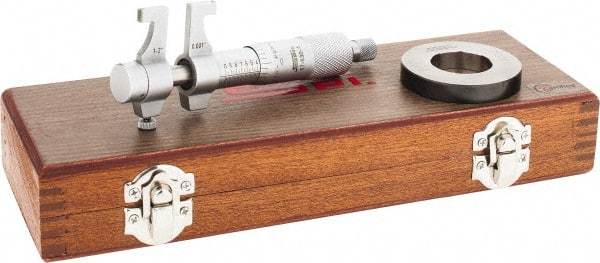 SPI - 1 to 2", Mechanical Inside Micrometer - 0.001" Graduation, 0.0002" Accuracy, Ratchet Stop Thimble - Benchmark Tooling