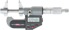 SPI - 0.2 to 1.2" Range, 0.00005" Resolution, Ratchet Stop Thimble, Electronic Inside & Tubular Micrometer - Benchmark Tooling