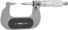 SPI - 1 Inch, Ratchet Stop, Mechanical Point Micrometer - Accurate up to 0.0001 Inch, 30° Point Angle - Benchmark Tooling