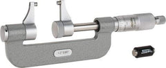 SPI - 1 to 2" Range, 0.001" Graduation, Mechanical Outside Micrometer - Ratchet Stop Thimble, Accurate to 0.00025" - Benchmark Tooling