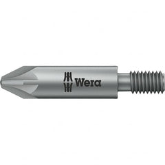 Wera - 5mm Drive, #2 Pozidriv Screwdriver Bit - 1-3/8" OAL - Benchmark Tooling