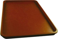 Made in USA - 14-1/4" Long x 9-1/2" Wide x 1-1/4" Deep Lid Tray - Polypropylene - Benchmark Tooling