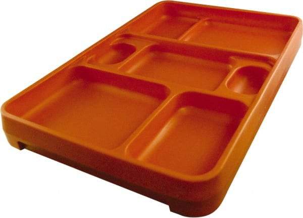 Made in USA - 14-1/4" Long x 9-1/2" Wide x 1-3/4" Deep Tray - Polypropylene - Benchmark Tooling