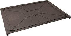 Made in USA - 17-1/2" Wide x 1" High, Gray Bin Cover - Use with Barracuda Box - Benchmark Tooling