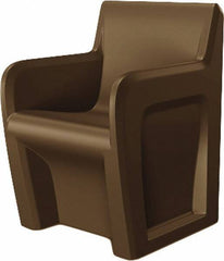 Made in USA - Brown Polyethylene Guest Chair - 24" Wide x 33" High - Benchmark Tooling