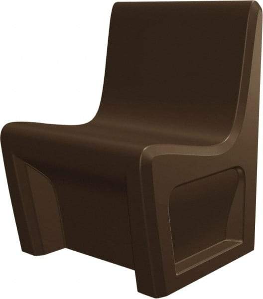 Made in USA - Brown Polyethylene Guest Chair - 24" Wide x 33" High - Benchmark Tooling