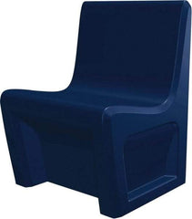 Made in USA - Slate Blue Polyethylene Guest Chair - 24" Wide x 33" High - Benchmark Tooling