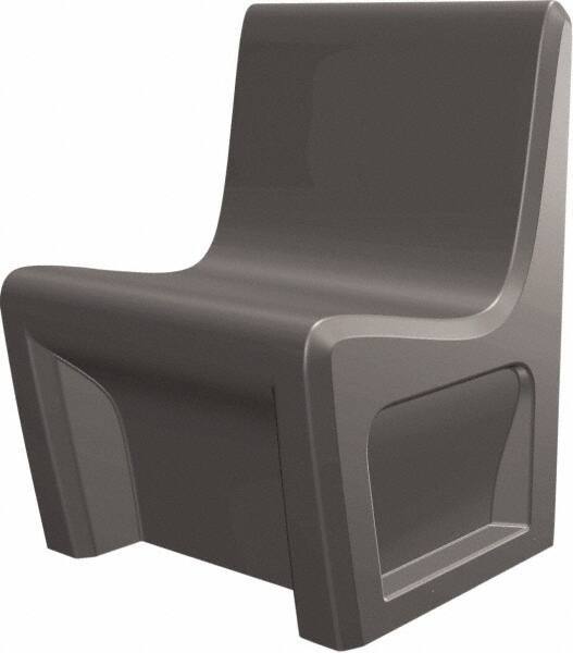 Made in USA - Black Polyethylene Guest Chair - 24" Wide x 33" High - Benchmark Tooling