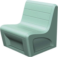 Made in USA - Green Polyethylene Guest Chair - 31" Wide x 33" High - Benchmark Tooling