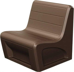 Made in USA - Brown Polyethylene Guest Chair - 31" Wide x 33" High - Benchmark Tooling