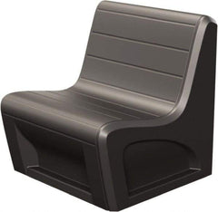 Made in USA - Black Polyethylene Guest Chair - 31" Wide x 33" High - Benchmark Tooling