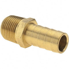 Value Collection - 3/8 NPT Thread Hose Barb x Male NPT Connector - 1/2" ID Hose, Brass - Benchmark Tooling