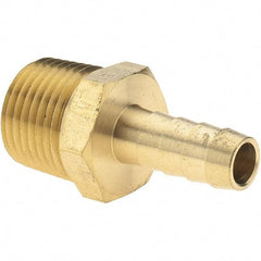 Value Collection - 1/2 NPT Thread Hose Barb x Male NPT Connector - 3/8" ID Hose, Brass - Benchmark Tooling