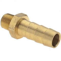 Value Collection - 1/8 NPT Thread Hose Barb x Male NPT Connector - 3/8" ID Hose, Brass - Benchmark Tooling