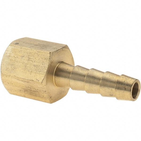 Value Collection - 1/4 NPT Thread Hose Barb x Female NPT Connector - 1/4" ID Hose, Brass - Benchmark Tooling