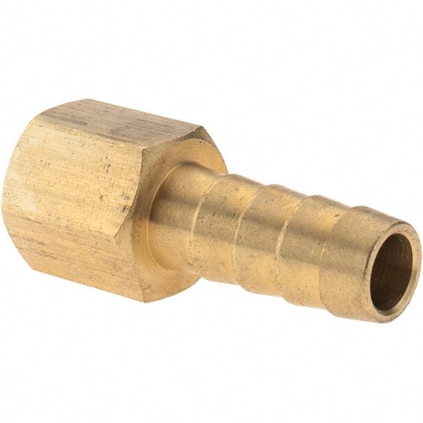 Value Collection - 1/4 NPT Thread Hose Barb x Female NPT Connector - 3/8" ID Hose, Brass - Benchmark Tooling