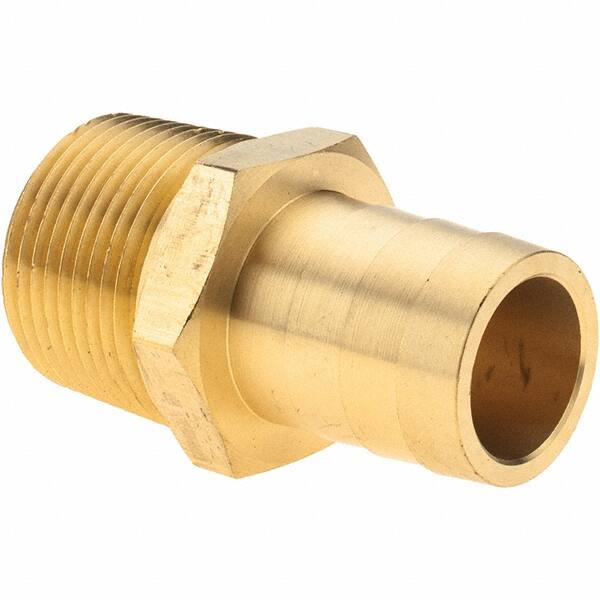 Value Collection - 1 NPT Thread Hose Barb x Male NPT Connector - 1" ID Hose, Brass - Benchmark Tooling