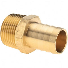 Value Collection - 3/4 NPT Thread Hose Barb x Male NPT Connector - 3/4" ID Hose, Brass - Benchmark Tooling