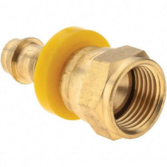 Value Collection - 3/8" ID 5/8 UNF Barbed Push On Female Connector - 3/8" OD, Brass - Benchmark Tooling
