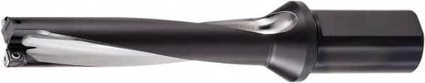 OSG - 10" Max Drill Depth, 4xD, 2-1/2" Diam, Indexable Insert Drill - 2 Inserts, 1-1/2" Shank Diam, Straight Shank - Benchmark Tooling