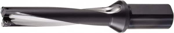 OSG - 8-1/2" Max Drill Depth, 4xD, 2-1/8" Diam, Indexable Insert Drill - 2 Inserts, 1-1/2" Shank Diam, Straight Shank - Benchmark Tooling