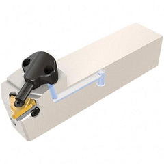Iscar - 24N270PENTA C Grade IC908, 2.7mm Cutting Width Carbide Grooving Insert - 6.2mm Max Depth of Cut, 0.1mm Corner Radius, TiAlN Finish - Benchmark Tooling
