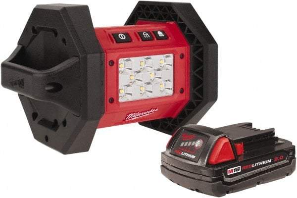 Milwaukee Tool - 18 Volts, 1100 Lumens, Cordless Work Light - 3 hr Run Time - Benchmark Tooling