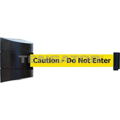 Tensator - 5-1/2" High x 3-1/4" Long x 3-1/4" Wide Magnetic Wall Mount Barrier - Metal, Black Powdercoat Finish, Black, Use with Wall Mount - Benchmark Tooling