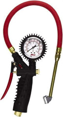 Milton - 0 to 230 psi Dial Dual Head Tire Pressure Gauge - 15' Hose Length - Benchmark Tooling