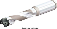 Kennametal - Series KenTIP FS, Head Connection P, 5xD, 9/16" Shank Diam, Drill Body - 45.47mm Drill Body Length to Flange, KTFS Toolholder, 13mm Nose Diam, 131mm OAL, 131mm Drill Body Length, 82.4mm Flute Length, Straight Shank, Through Coolant - Benchmark Tooling